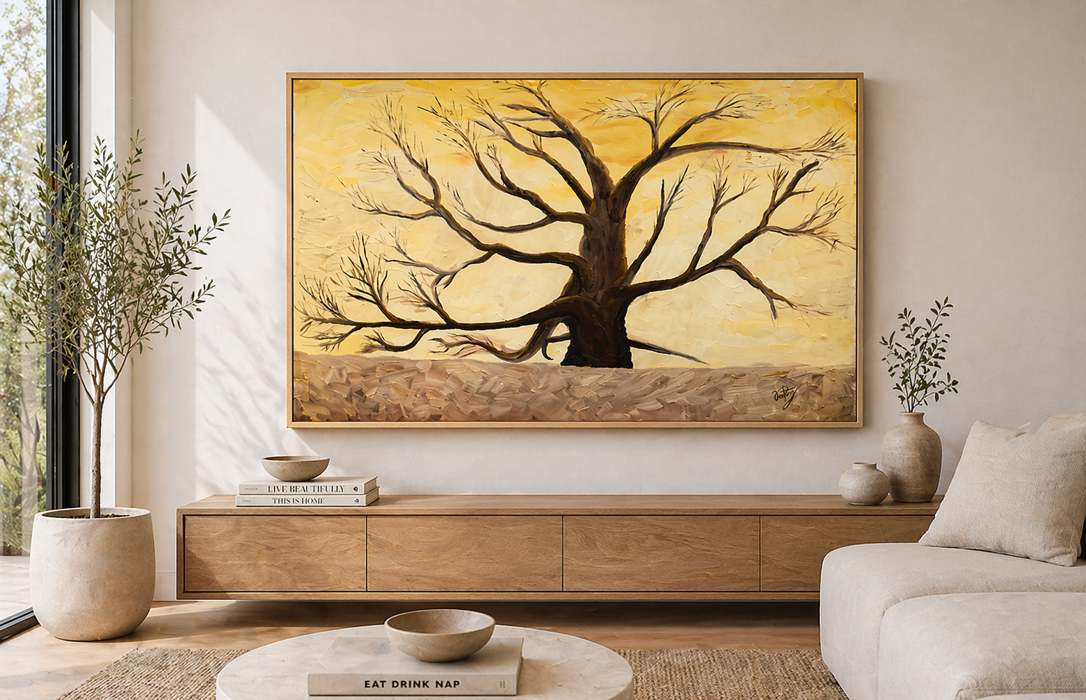 Pintura a óleo no quadro
